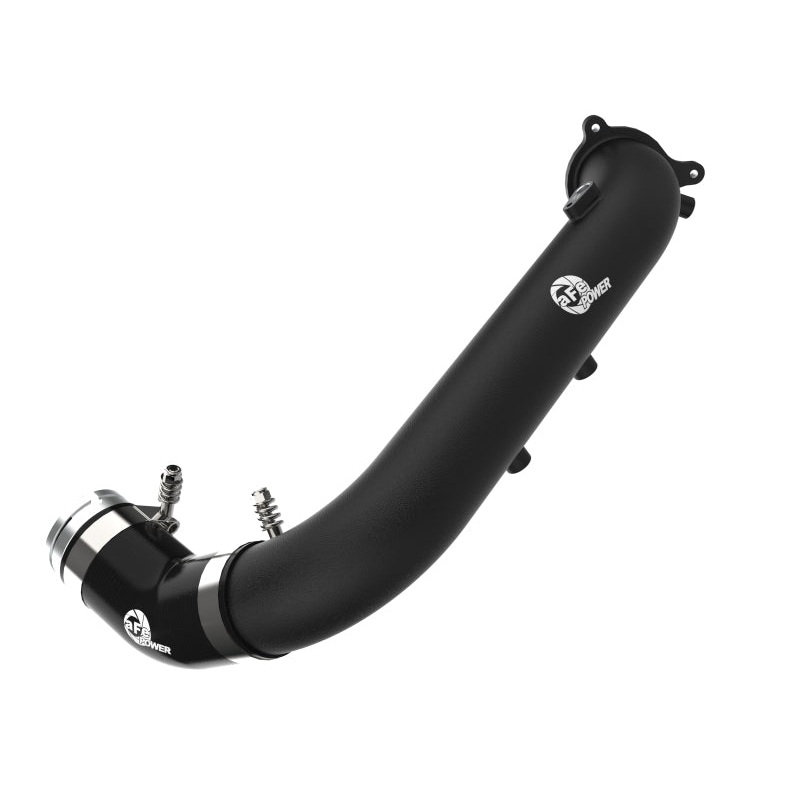 aFe BladeRunner Black 2-3/4in Aluminum Charge Pipe Toyota GR Supra 2021 | 46-20488-B