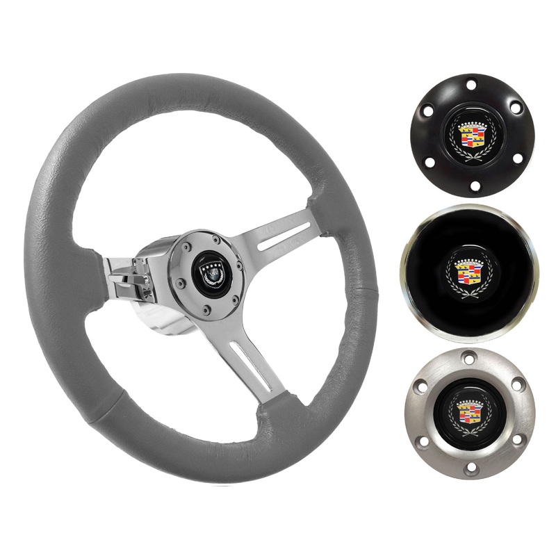 1969-89 Cadillac Telescopic Steering Wheel Kit | Grey Leather | ST3012GRY