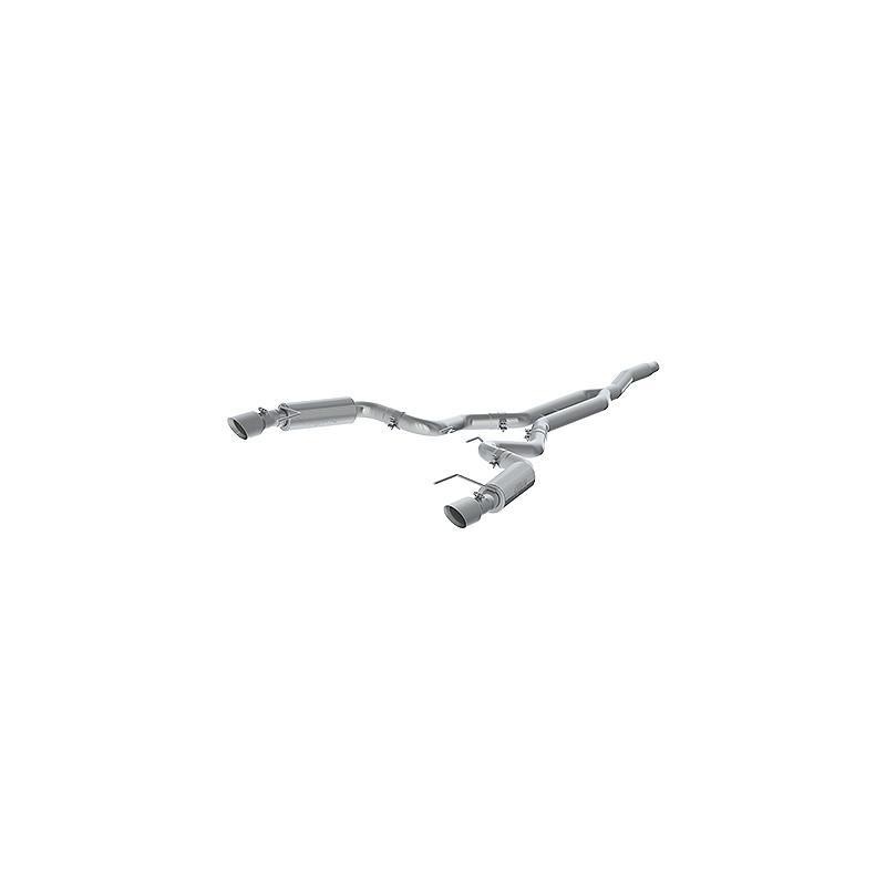 MBRP 3″ Aluminized Dual Split Cat-Back Race Version 4.5″ tips | 2015-2024 Ford Mustang Ecoboost (S7275AL)