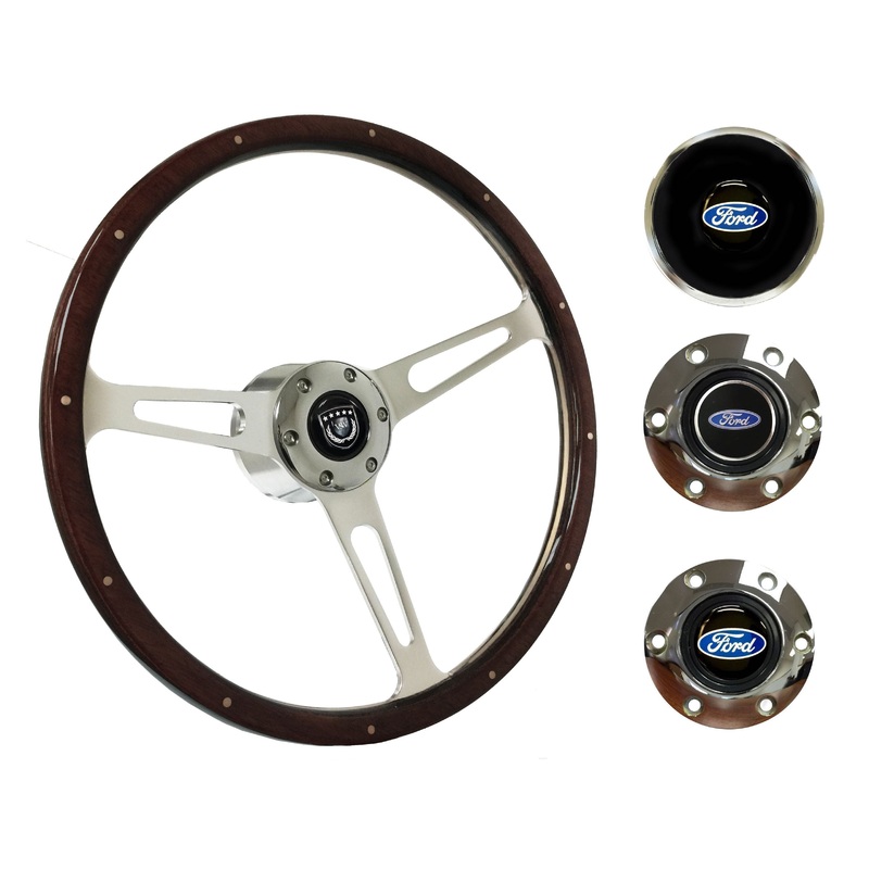 1965-69 Ford Ranchero Steering Wheel Kit | Deluxe Espresso Wood | ST3553A