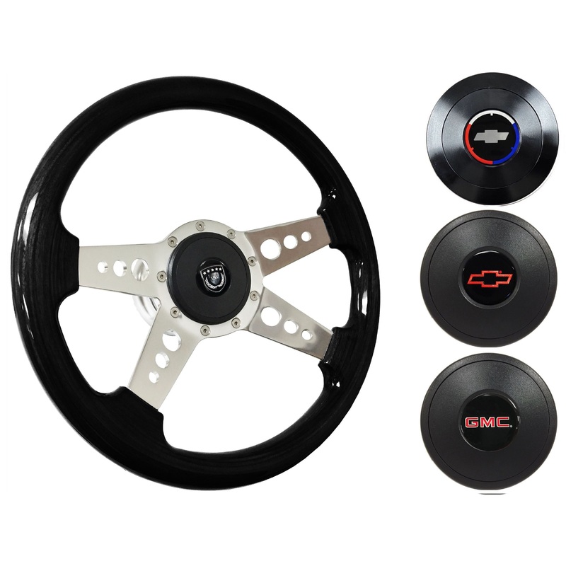 1974-94 Chevy Truck, GMC Steering Wheel Kit | Black Ash Wood | ST3081