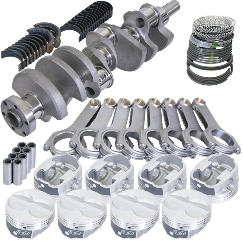 Eagle Ford 289/302 3.250in Crank 5.400in H-Beam -11cc Flat Top 4.030in Pistons Rotating Assembly