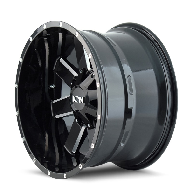 ION Type 141 18×9 / 5×127 BP / 0mm Offset / 87.1mm Hub Gloss Black Milled Wheel