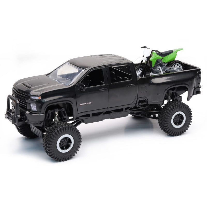 New Ray Toys Chevy Off Road Pickup with Dirt Bike/ Scale – 1:20