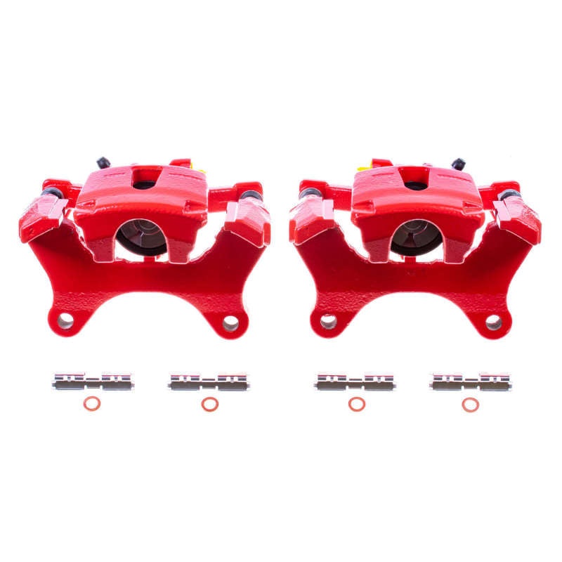 Power Stop 15-17 Ford F-150 Rear Red Calipers w/Brackets – Pair