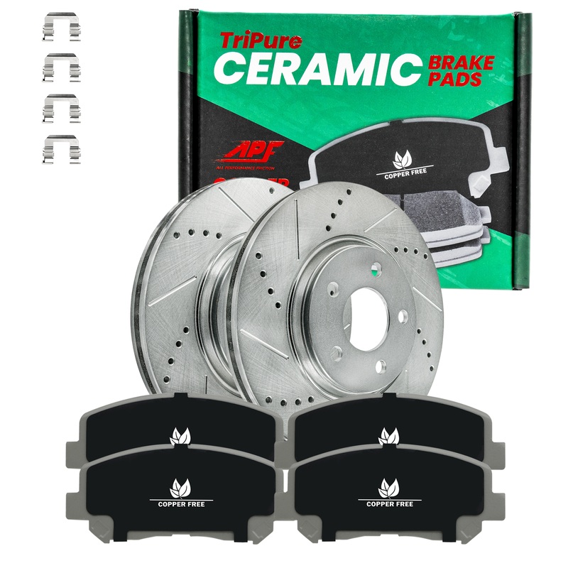 Rear TriPure Copper Free Brake Kit compatible with Acura, Honda 1997-2006