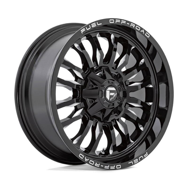 Fuel Wheels D795 ARC 22″ 8×165.1 Gloss Black Milled