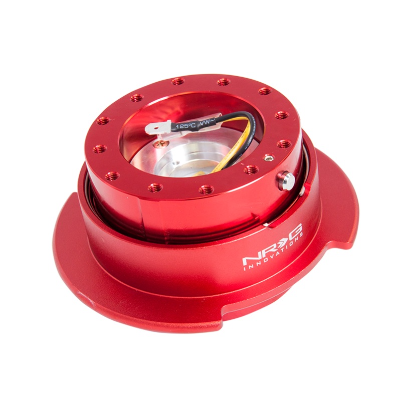 NRG Steering Wheel Quick Release Kit Gen 2.5 (interchangeable Ring) – Red/Red Ring