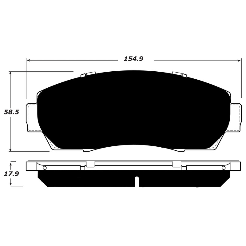 Porterfield Brake Pads for 2016 HONDA CRV -AWD