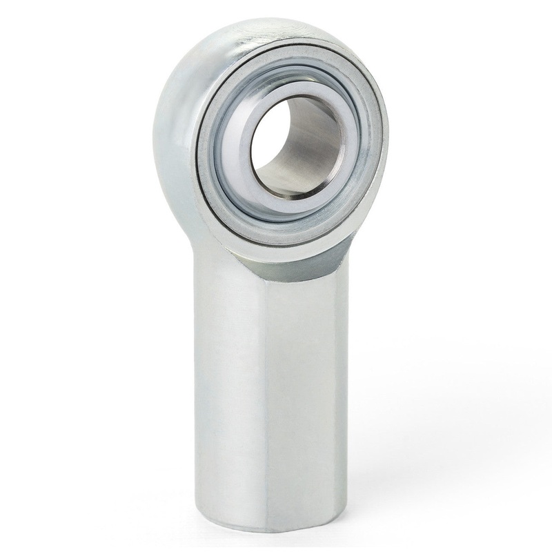 QA1 KFR8T K Series 3 Piece Carbon Rod End 1/2in. Bore 1/2in.-20 RH Female Thread PTFE Lined