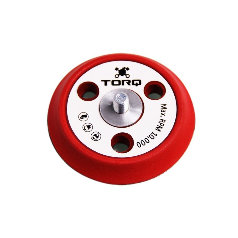 Chemical Guys TORQ R5 Dual-Action Red Backing Plate with Hyper Flex Technology | Universal (BUFLC_200)