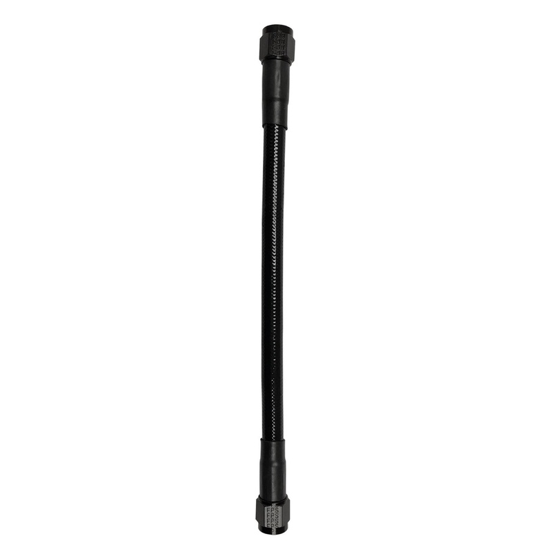 Fragola -8AN Ext Black PTFE Hose Assembly Straight x Straight 60in