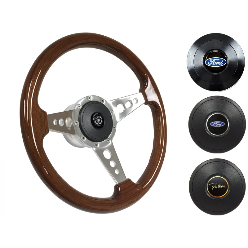 1965-69 Ford Falcon Steering Wheel Kit | Mahogany Wood | ST3076