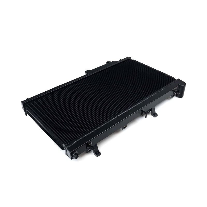 CSF Stealth Black Aluminum Racing Radiator 2 Row – 2008-2021 WRX/STI 6MT