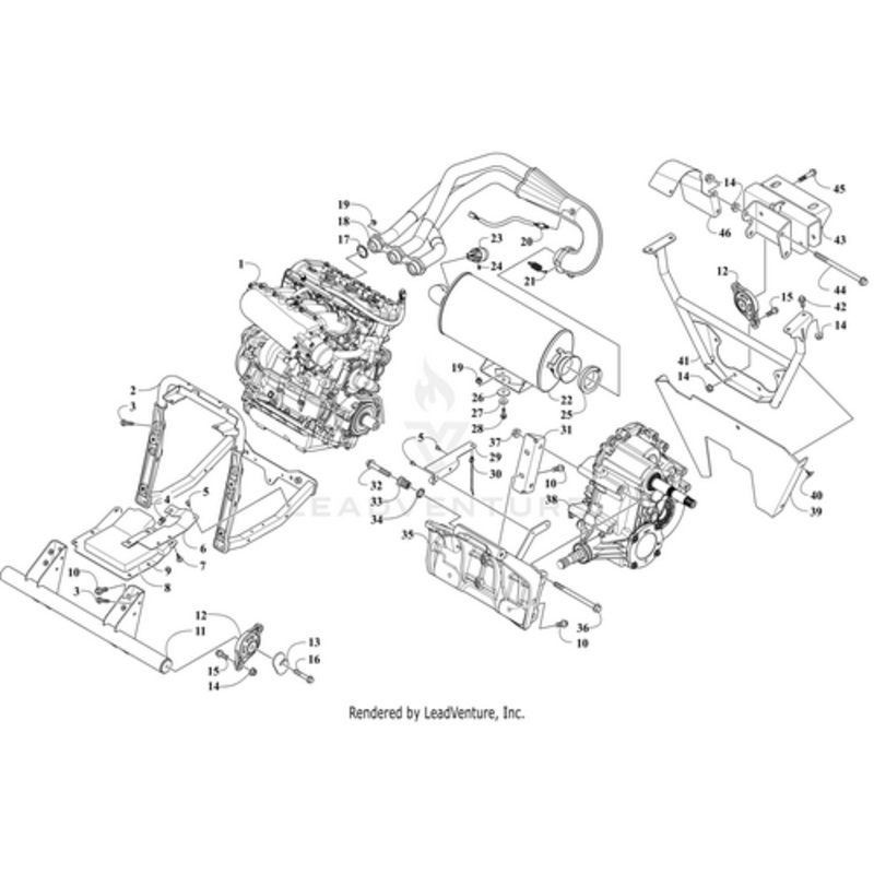 Engine 998Cc-Assembly Ymc(Stc)(R/B 0462-051) by Arctic Cat