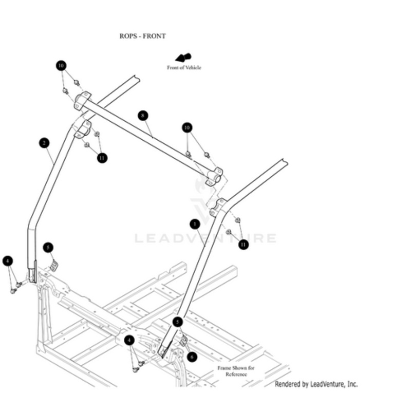 Rops Side Long Left Black-Weld by Arctic Cat